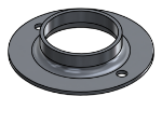 Picture of #FF2502-AL - ALUMINUM 2 1/2" TUBE FLAT FLANGE