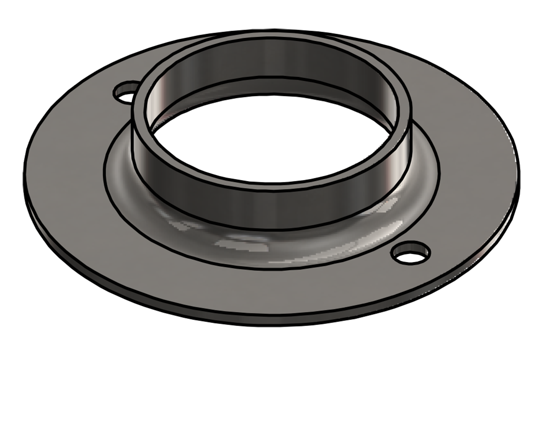 Picture of #FF2502-SS - STAINLESS STEEL 2 1/2" TUBE FLAT FLANGE