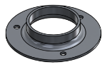 Picture of #FF2503-AL - ALUMINUM 2 1/2" TUBE FLAT FLANGE