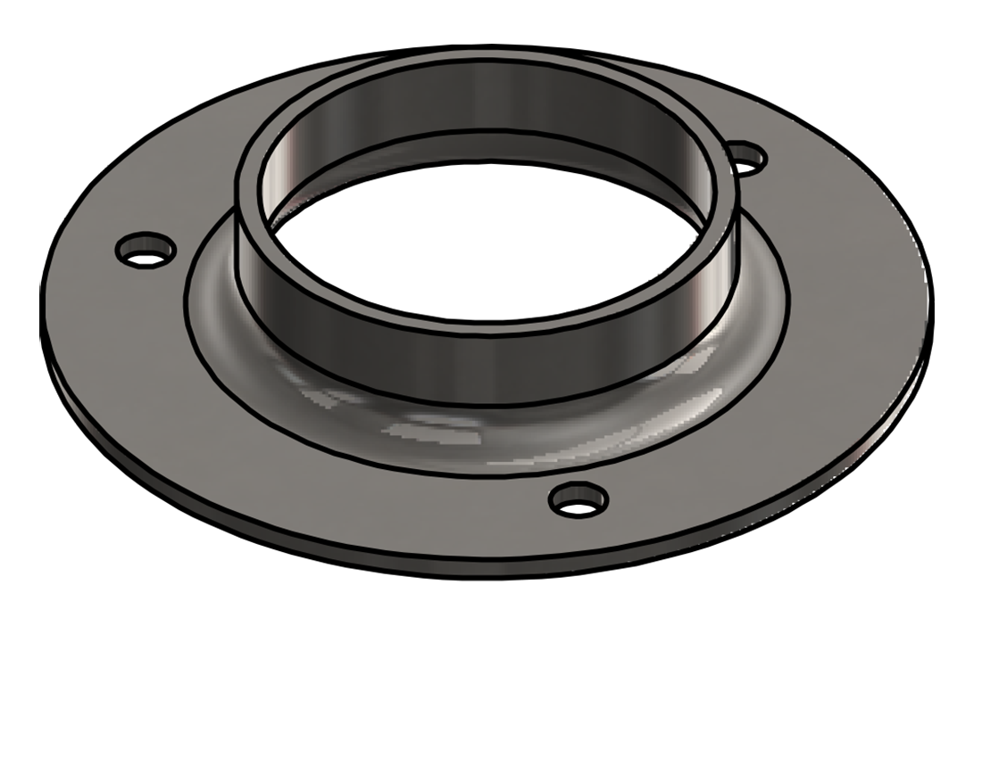 Picture of #FF2503-SS - STAINLESS STEEL 2 1/2" TUBE FLAT FLANGE