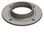 Picture of #FF2504 - STEEL 2 1/2" TUBE FLAT FLANGE