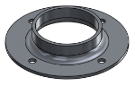 Picture of #FF2504-AL - ALUMINUM 2 1/2" TUBE FLAT FLANGE