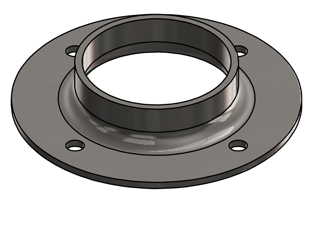 Picture of #FF2504-SS - STAINLESS STEEL 2 1/2" TUBE FLAT FLANGE