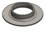 Picture of #FF2505 - STEEL 2 1/2" TUBE FLAT FLANGE