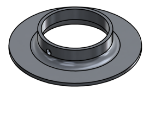 Picture of #FF2505-AL - ALUMINUM 2 1/2" TUBE FLAT FLANGE