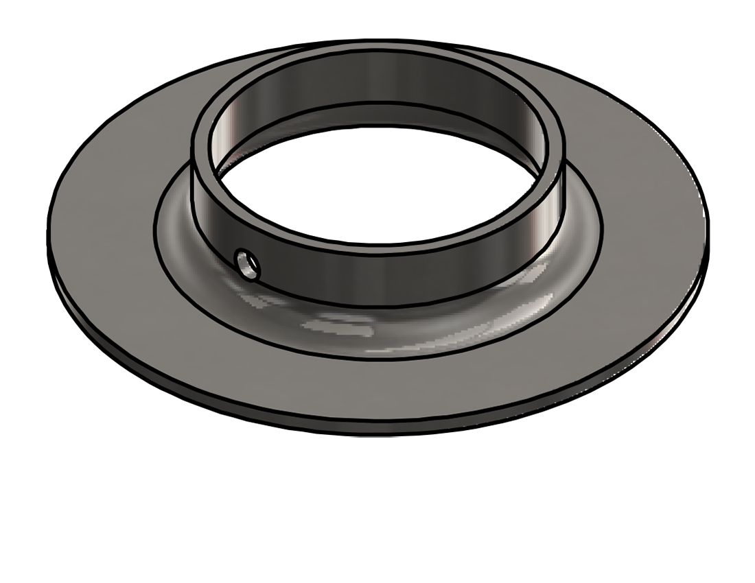 Picture of #FF2505-SS - STAINLESS STEEL 2 1/2" TUBE FLAT FLANGE