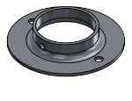 Picture of #FF2506-AL - ALUMINUM 2 1/2" TUBE FLAT FLANGE