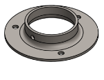Picture of #FF2507 - STEEL 2 1/2" TUBE FLAT FLANGE