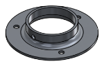 Picture of #FF2507-AL - ALUMINUM 2 1/2" TUBE FLAT FLANGE