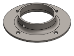 Picture of #FF2508 - STEEL 2 1/2" TUBE FLAT FLANGE