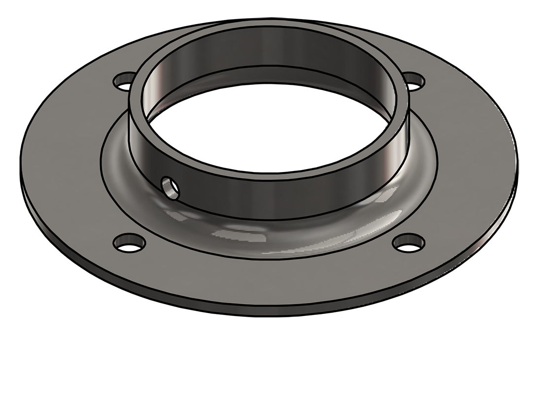 Picture of #FF2508-SS - STAINLESS STEEL 2 1/2" TUBE FLAT FLANGE