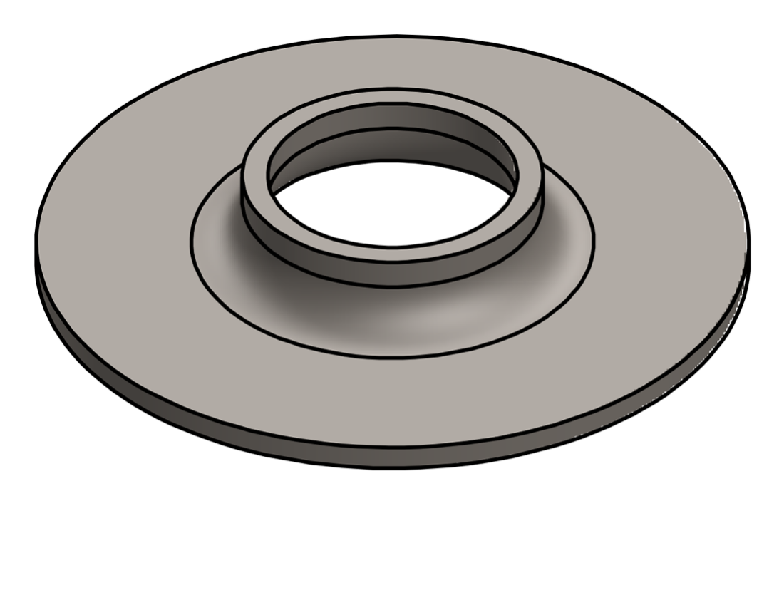 Picture of #FF1320 - STEEL 1" PIPE FLAT FLANGE