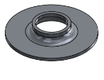 Picture of #FF1320-AL - ALUMINUM 1" PIPE FLAT FLANGE