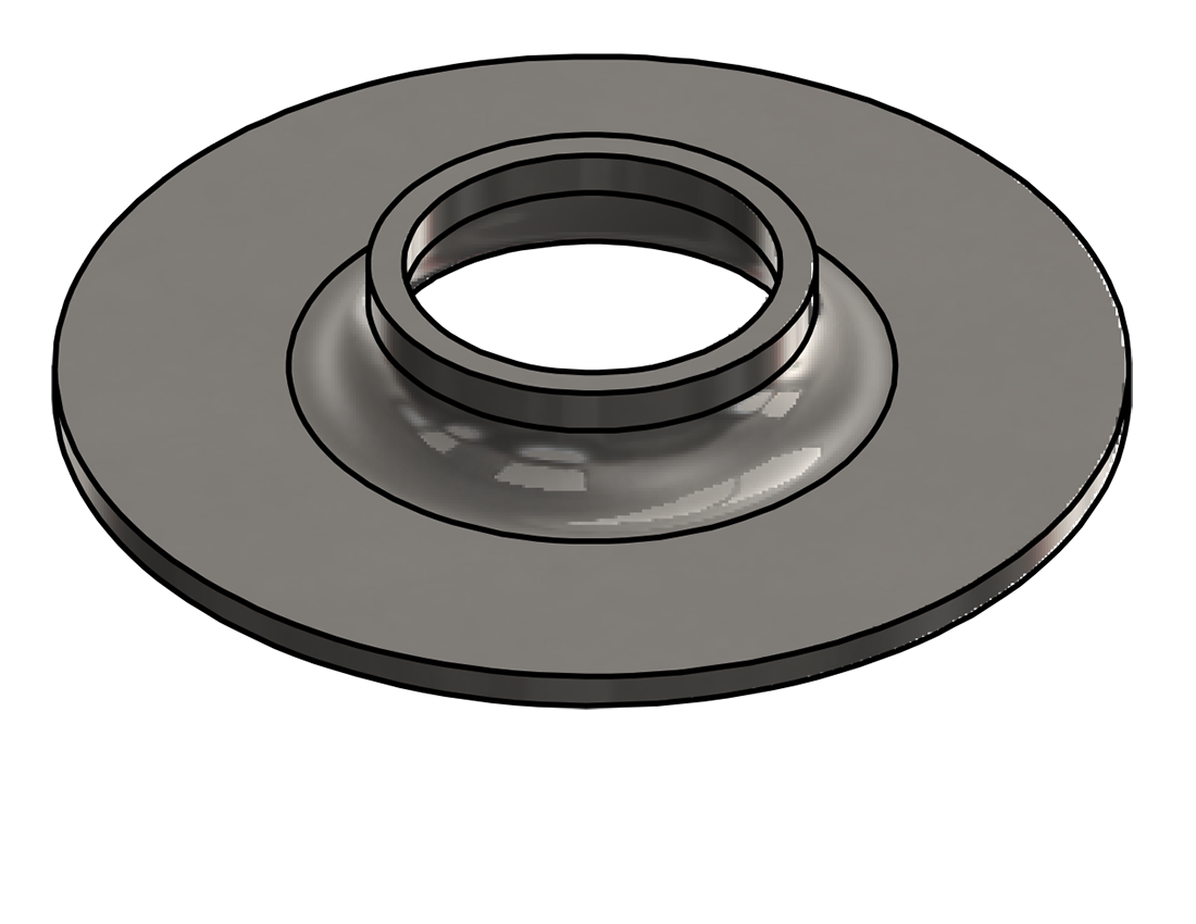 Picture of #FF1320-SS - STAINLESS STEEL 1" PIPE FLAT FLANGE