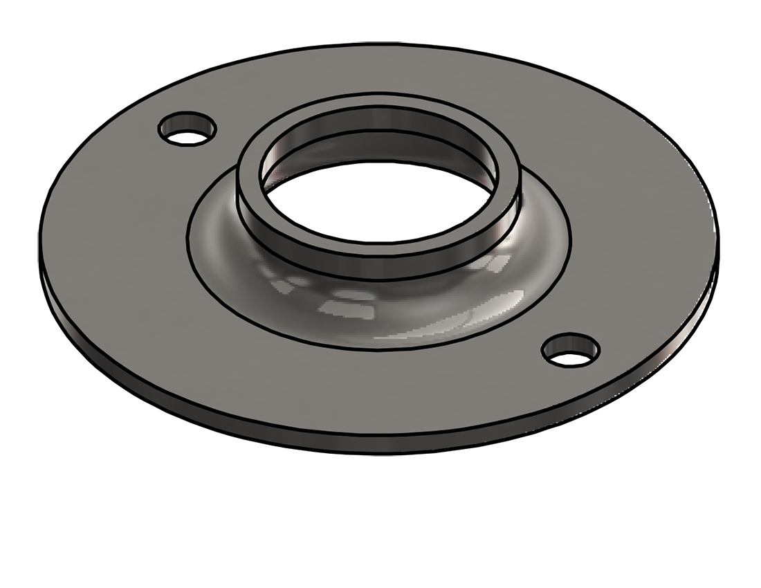 Picture of #FF1322-SS - STAINLESS STEEL 1" PIPE FLAT FLANGE