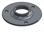 Picture of #FF1323-AL - ALUMINUM 1" PIPE FLAT FLANGE