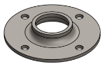 Picture of #FF1324 - STEEL 1" PIPE FLAT FLANGE
