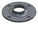 Picture of #FF1324-AL - ALUMINUM 1" PIPE FLAT FLANGE