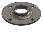 Picture of #FF1324-SS - STAINLESS STEEL 1" PIPE FLAT FLANGE