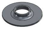 Picture of #FF1325-AL - ALUMINUM 1" PIPE FLAT FLANGE