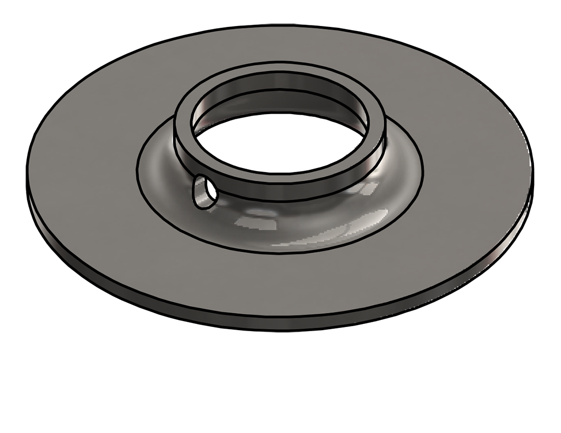 Picture of #FF1325-SS - STAINLESS STEEL 1" PIPE FLAT FLANGE