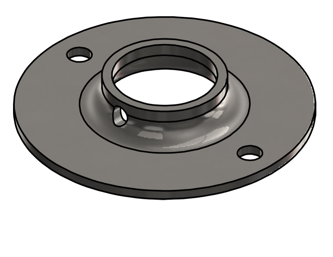 Picture of #FF1326-SS - STAINLESS STEEL 1" PIPE FLAT FLANGE