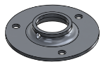 Picture of #FF1327-AL - ALUMINUM 1" PIPE FLAT FLANGE