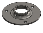 Picture of #FF1327-SS - STAINLESS STEEL 1" PIPE FLAT FLANGE