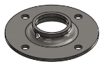 Picture of #FF1328-SS - STAINLESS STEEL 1" PIPE FLAT FLANGE