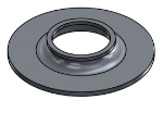 Picture of #FF1500-AL - ALUMINUM 1 1/2" TUBE FLAT FLANGE