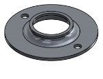 Picture of #FF1502-AL - ALUMINUM 1 1/2" TUBE FLAT FLANGE