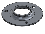 Picture of #FF1503-AL - ALUMINUM 1 1/2" TUBE FLAT FLANGE