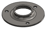 Picture of #FF1503-SS - STAINLESS STEEL 1 1/2" TUBE FLAT FLANGE
