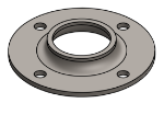 Picture of #FF1504 - STEEL 1 1/2" TUBE FLAT FLANGE