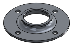 Picture of #FF1504-AL - ALUMINUM 1 1/2" TUBE FLAT FLANGE