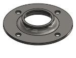 Picture of #FF1504-SS - STAINLESS STEEL 1 1/2" TUBE FLAT FLANGE