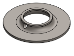Picture of #FF1505 - STEEL 1 1/2" TUBE FLAT FLANGE