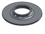 Picture of #FF1505-AL - ALUMINUM 1 1/2" TUBE FLAT FLANGE