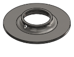 Picture of #FF1505-SS - STAINLESS STEEL 1 1/2" TUBE FLAT FLANGE