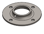 Picture of #FF1508 - STEEL 1 1/2" TUBE FLAT FLANGE