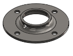 Picture of #FF1508-SS - STAINLESS STEEL 1 1/2" TUBE FLAT FLANGE
