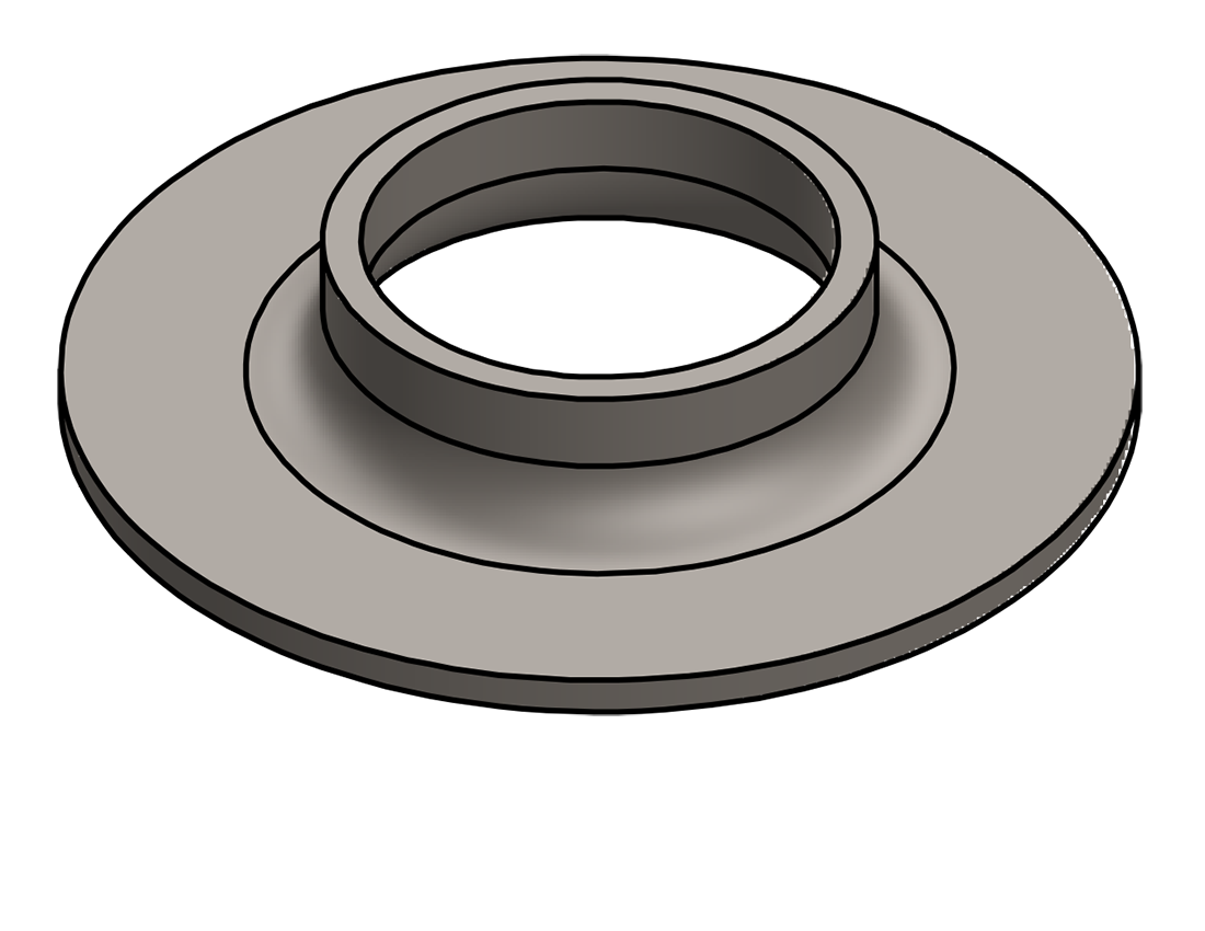 Picture of #FF1660 - STEEL 1 1/4" PIPE FLAT FLANGE