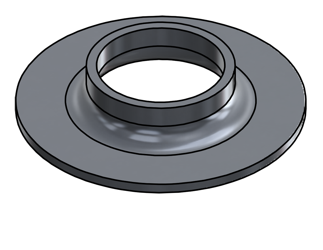 Picture of #FF1660-AL - ALUMINUM 1 1/4" PIPE FLAT FLANGE