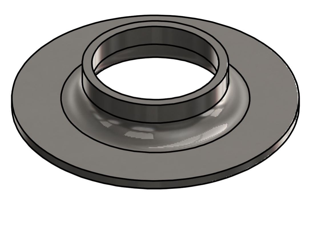 Picture of #FF1660-SS - STAINLESS STEEL 1 1/4" PIPE FLAT FLANGE