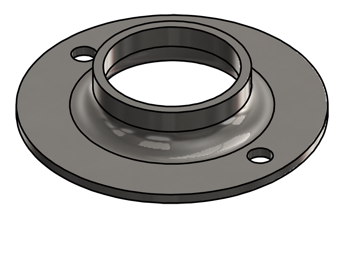 Picture of #FF1662-SS - STAINLESS STEEL 1 1/4" PIPE FLAT FLANGE