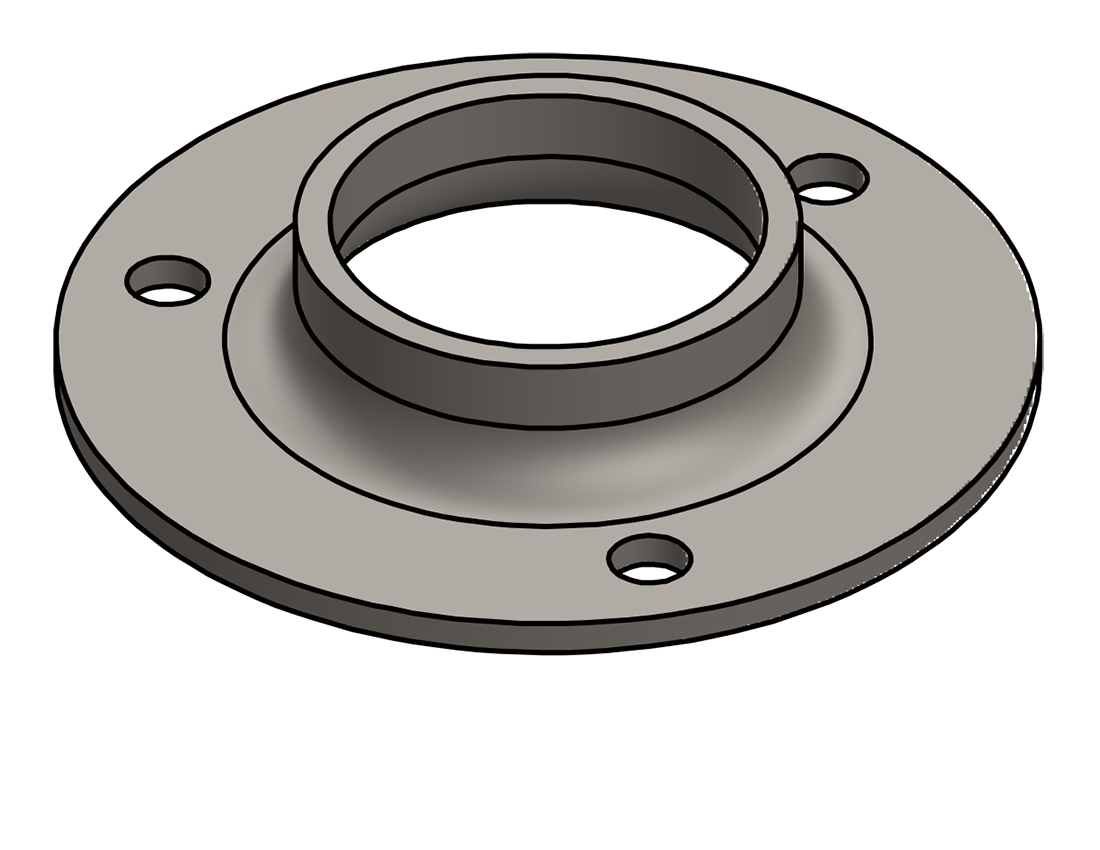 Picture of #FF1663 - STEEL 1 1/4" PIPE FLAT FLANGE