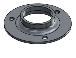 Picture of #FF1663-AL - ALUMINUM 1 1/4" PIPE FLAT FLANGE