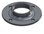 Picture of #FF1664-AL - ALUMINUM 1 1/4" PIPE FLAT FLANGE