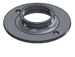 Picture of #FF1666-AL - ALUMINUM 1 1/4" PIPE FLAT FLANGE