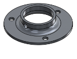 Picture of #FF1667-AL - ALUMINUM 1 1/4" PIPE FLAT FLANGE